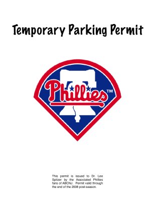 The actual permit