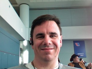 Denver Wezlo in Denver airport - travel madness has set in