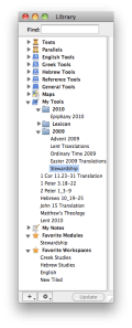 Accordance Library Window