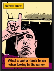 Mirror Image Pastor looking in mirror