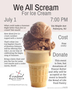 A test flyer, created in InDesign