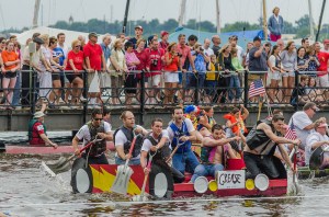 The raft race in Riverton is a lot of fun, and weird.