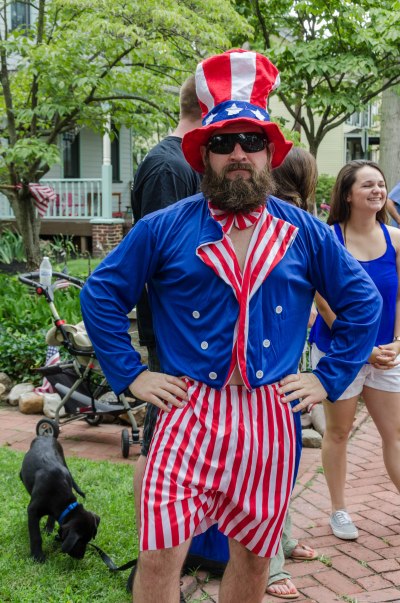 Hipster Sam at the 4th of July Parade