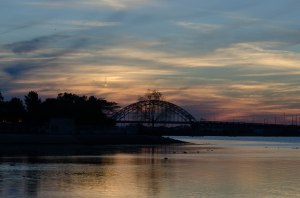 Fall Sunset at the Tacony-Palmyra Bridge