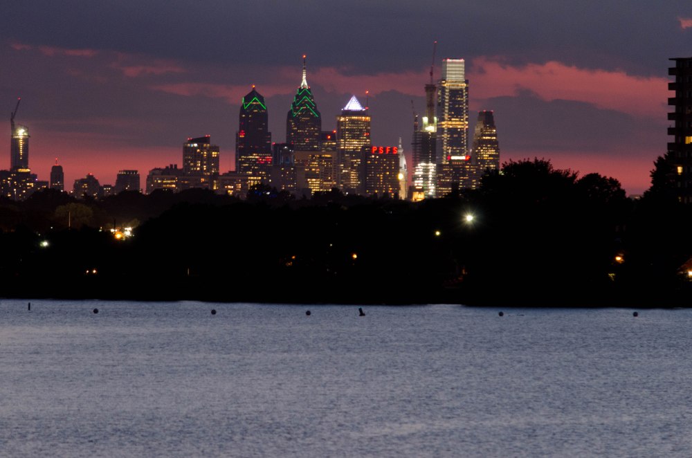 Philly Skyline, taken from the Cooper River Bridge