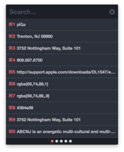 The CopyClip2 window