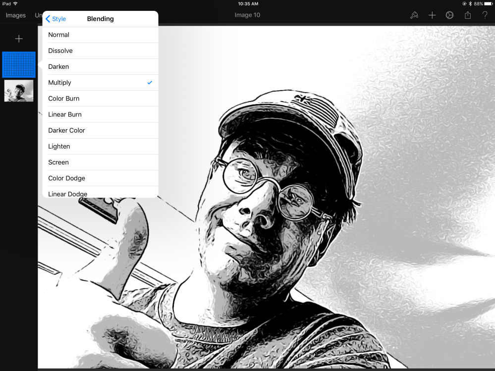 Image imported into Pixelmator