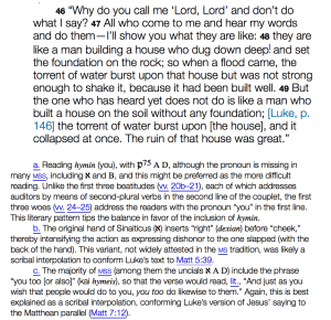 Scrolling by footnotes.