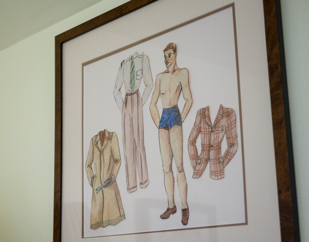 A fashion doll, with outfits