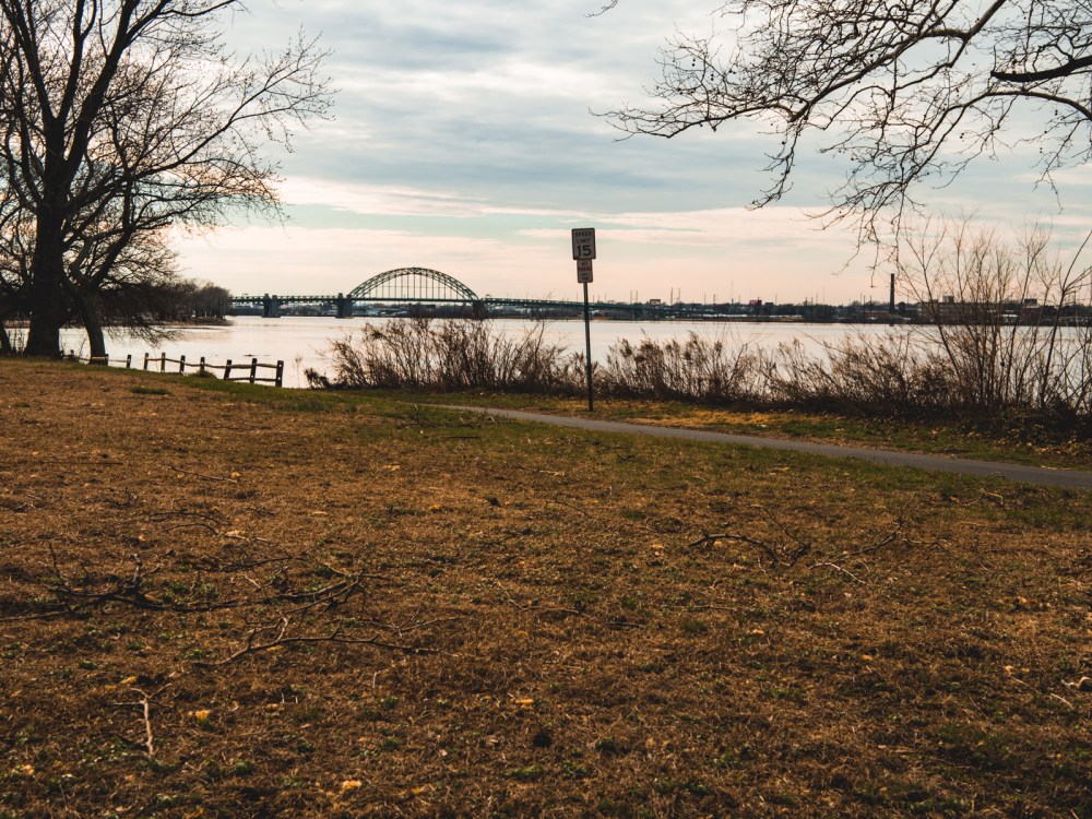 Looking downstream the Delaware River.