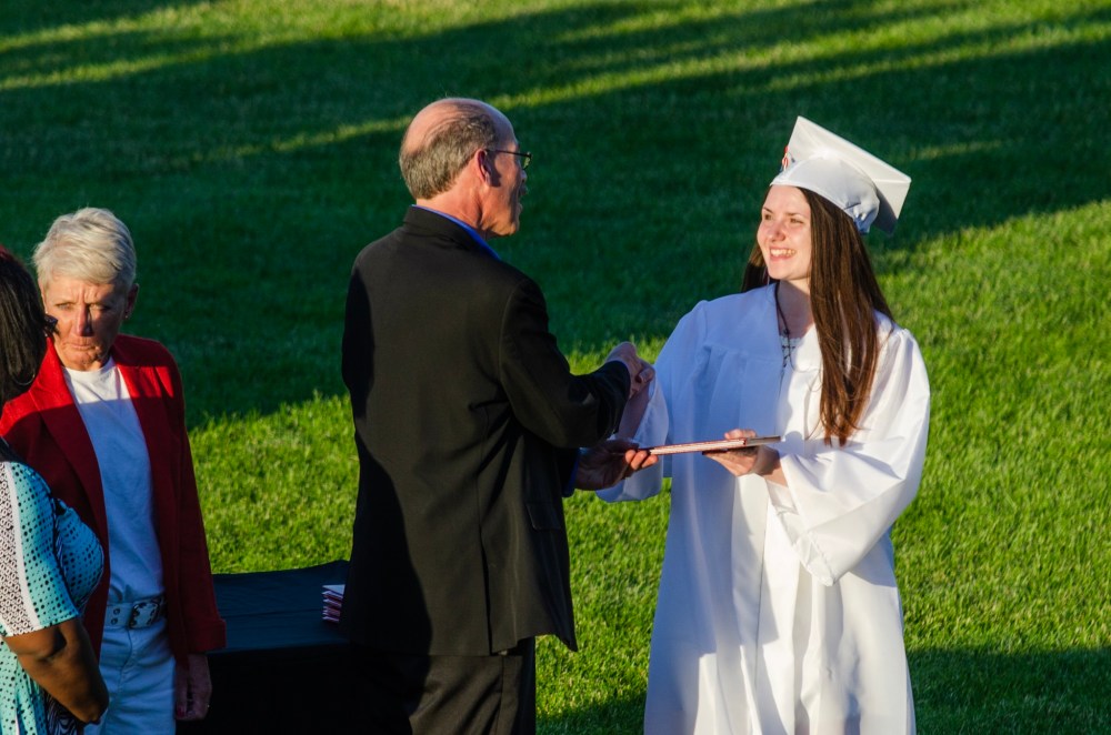 My eldest getting her diploma