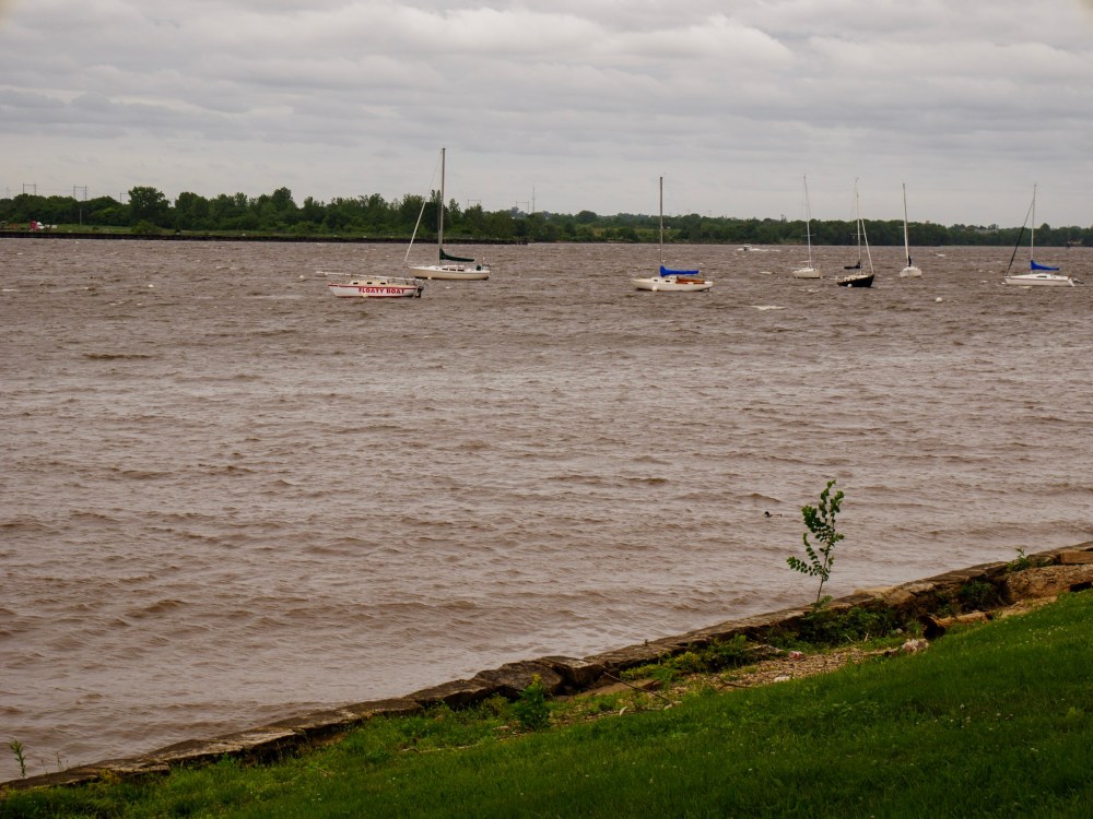 Floaty Boat on the river