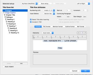 My auto-title flow in Mellel