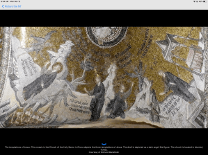 Mosaic of the the Temptations of Jesus