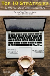 Fake book cover “Top 10 strategies for getting your church noticed online.”