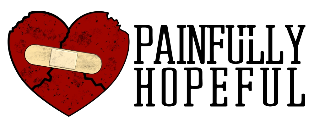New Painfully Hopeful Logo. A broken heart covered by a bandaid