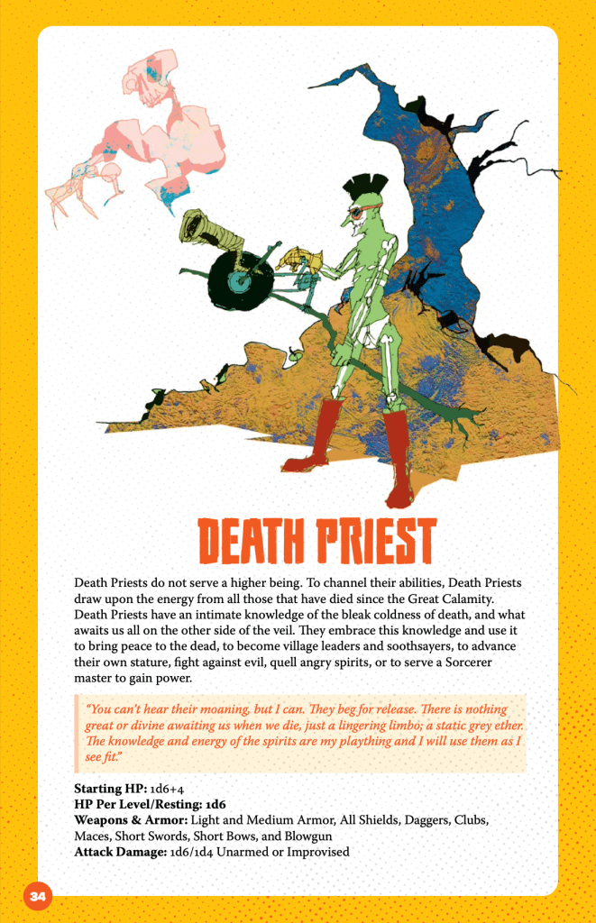 The Death Priest Class. This thing is weird.